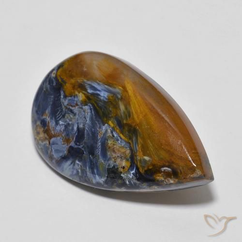 12.01ct 자연스러운 다색 피터사이트, 배 모양, 불투명체