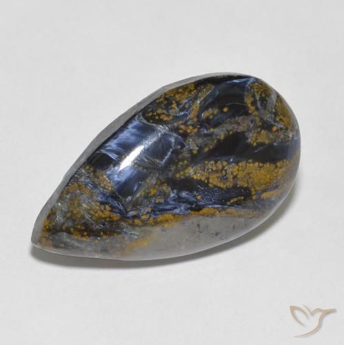 10.55ct 자연스러운 다색 피터사이트, 배 모양, 불투명체