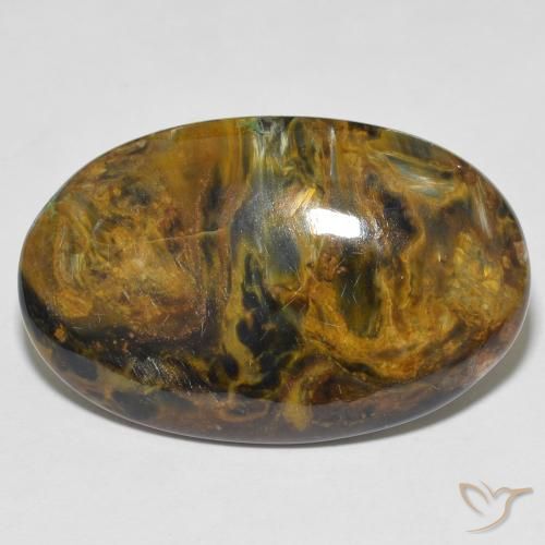 22.94ct 자연스러운 다색 피터사이트, 타원형, 불투명체