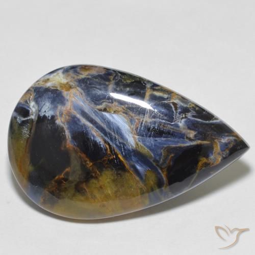 18.93ct 자연스러운 다색 피터사이트, 배 모양, 불투명체