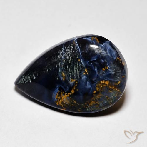 6.58ct 자연스러운 다색 피터사이트, 배 모양, 불투명체