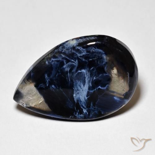 8.44ct 자연스러운 다색 피터사이트, 배 모양, 투명한