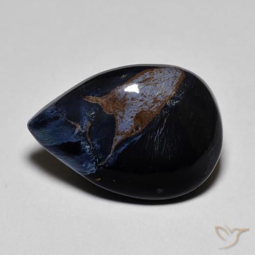 7.73ct 자연스러운 다색 피터사이트, 배 모양, 불투명체