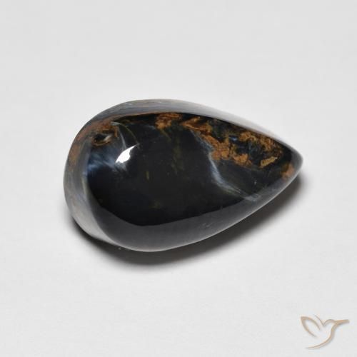 4.14ct 자연스러운 다색 피터사이트, 배 모양, 불투명체