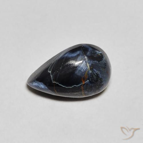 1.32ct 자연스러운 다색 피터사이트, 배 모양, 불투명체