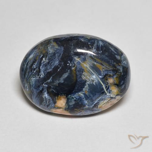 6.16ct 자연스러운 다색 피터사이트, 타원형, 불투명체
