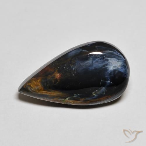5.68ct 자연스러운 다색 피터사이트, 배 모양, 불투명체