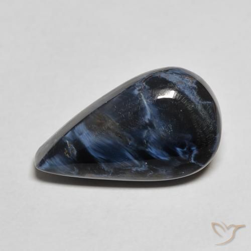 4.48ct 자연스러운 다색 피터사이트, 배 모양, 불투명체