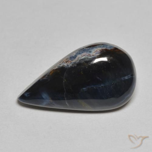 5.44ct 자연스러운 다색 피터사이트, 배 모양, 불투명체