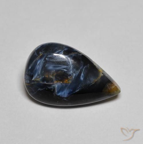 2.85ct 자연스러운 다색 피터사이트, 배 모양, 불투명체