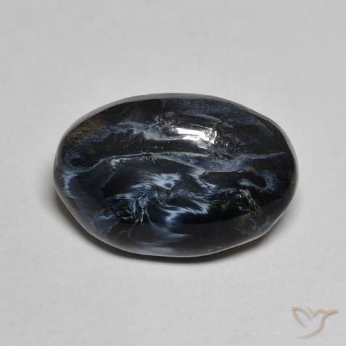 5.96ct 자연스러운 다색 피터사이트, 타원형, 불투명체
