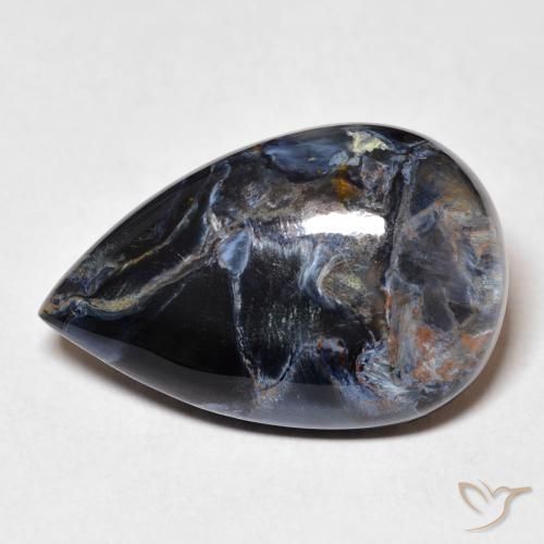 13.01ct 자연스러운 다색 피터사이트, 배 모양, 불투명체