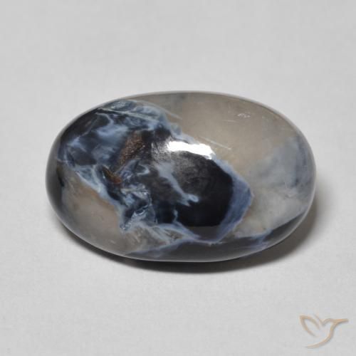 6.74ct 자연스러운 다색 피터사이트, 타원형, 불투명체