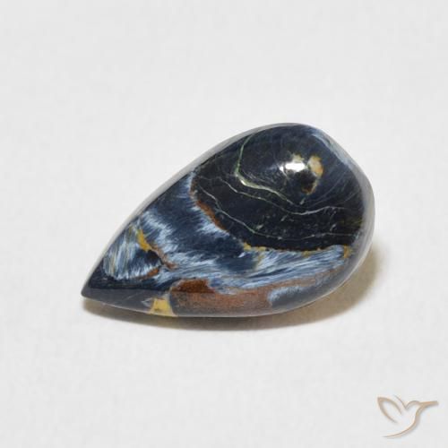 1.32ct 자연스러운 다색 피터사이트, 배 모양, 불투명체