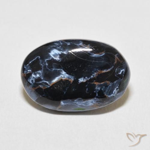 7.04ct 자연스러운 다색 피터사이트, 타원형, 불투명체