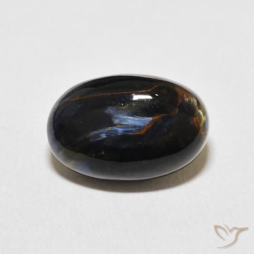 6.38ct 자연스러운 다색 피터사이트, 타원형, 불투명체