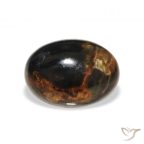4.77ct 자연스러운 다색 피터사이트, 타원형, 불투명체