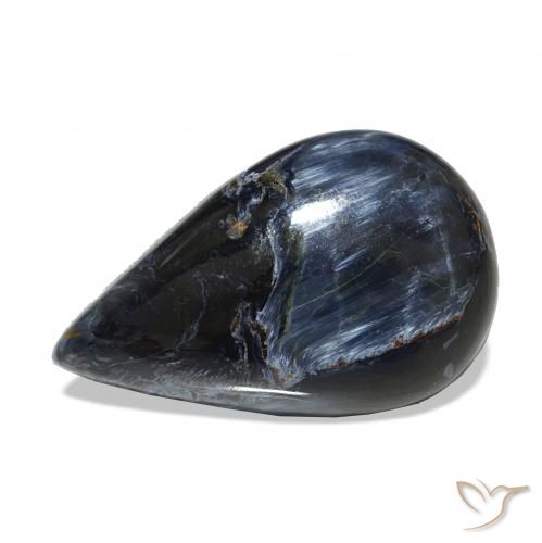 6.89캐럿 천연 다색 피터사이트, 배 모양, 불투명체