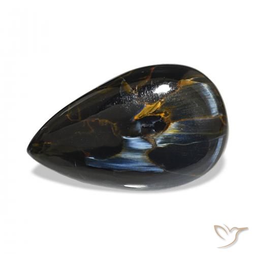 11.08ct 다색 피터사이트, 배 모양, 불투명체