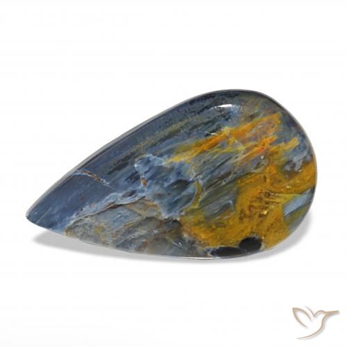 8.18ct 다색 피터사이트 보석, 배 모양, 불투명체
