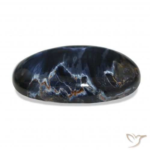 7.74캐럿 천연 다색 피터사이트, 타원형, 불투명체