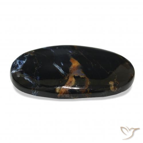 15.20캐럿 천연 다색 피터사이트, 타원형, 불투명체