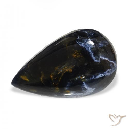 12.86ct 다색 피터사이트, 배 모양, 불투명체