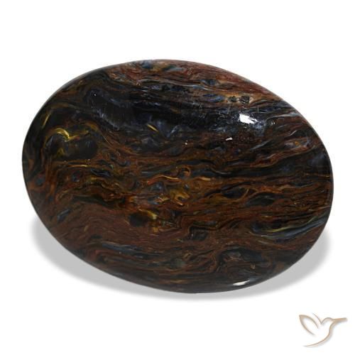 23.54캐럿 천연 멀티컬러 피터사이트, 타원형 컷, 29.8×22 mm, 불투명체