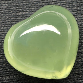 48.76캐럿 천연 라임 그린 프레나이트, 투명한, 22×19.7 mm, 투명/반투명