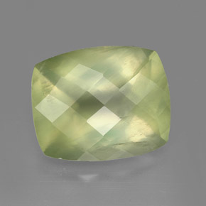 5.45캐럿 천연 그린 프레나이트, 투명한, 12.2×10.1 mm, 투명/반투명