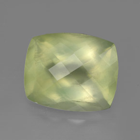 5.45캐럿 천연 그린 프레나이트, 투명한, 12.2×10.1 mm, 투명/반투명