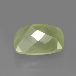 5.45캐럿 천연 그린 프레나이트, 투명한, 12.2×10.1 mm, 투명/반투명