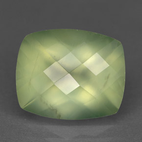 5.33캐럿 천연 Warm Green  프레나이트, 투명한, 11.9×9.8 mm, 투명/반투명