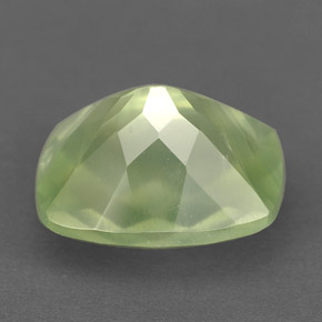 5.33캐럿 천연 Warm Green  프레나이트, 투명한, 11.9×9.8 mm, 투명/반투명