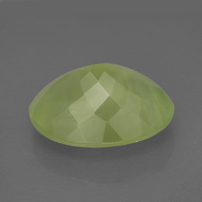 9.48캐럿 천연 그린 프레나이트, 투명한, 16.1×12 mm, 투명/반투명