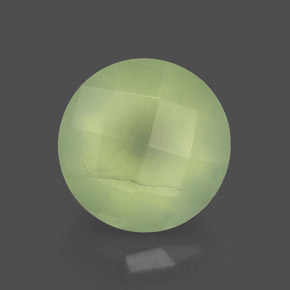 1.94캐럿 천연 그린 프레나이트, 투명한, 7.98 mm, 투명/반투명