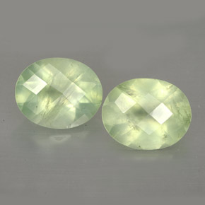 캐럿 천연 그린 프레나이트 보석, 투명한, 9.9×8 mm, 투명/반투명