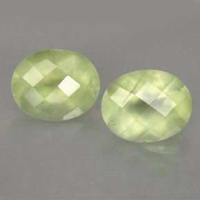 캐럿 천연 그린 프레나이트 보석, 투명한, 10×8.1 mm, 투명/반투명