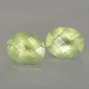 캐럿 천연 그린 프레나이트 보석, 투명한, 10×8.1 mm, 투명/반투명