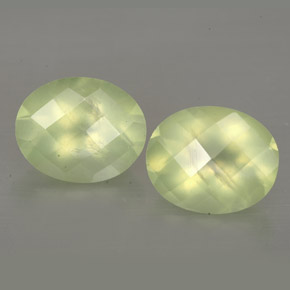 캐럿 천연 그린 프레나이트 보석, 투명한, 10×8.1 mm, 투명/반투명