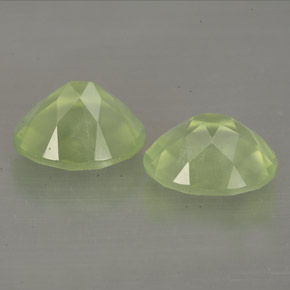 캐럿 천연 그린 프레나이트 보석, 투명한, 10×8.1 mm, 투명/반투명