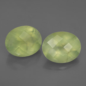 캐럿 천연 그린 프레나이트 보석, 투명한, 10×8.1 mm, 투명/반투명