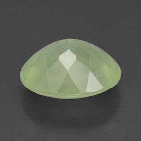 4.48캐럿 천연 그린 프레나이트, 투명한, 12×9.9 mm, 투명/반투명