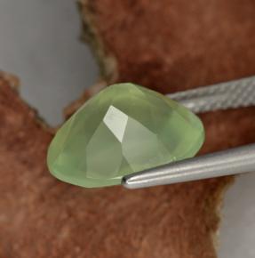 4.81캐럿 천연 그린 프레나이트, 타원형 컷, 12×10 mm, 투명한