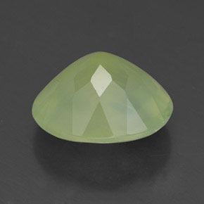 4.45캐럿 천연 그린 프레나이트, 투명한, 11.6×9.6 mm, 투명/반투명
