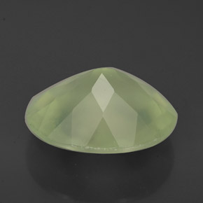4.09캐럿 천연 그린 프레나이트, 투명한, 11.8×10 mm, 투명/반투명