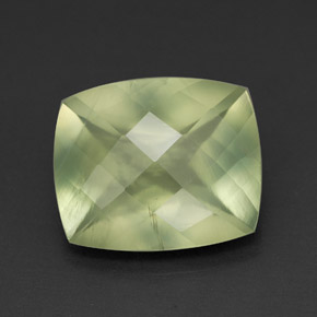 4.73캐럿 천연 그린 프레나이트, 투명한, 12×10 mm, 투명/반투명