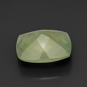 4.73캐럿 천연 그린 프레나이트, 투명한, 12×10 mm, 투명/반투명