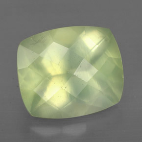 5.66캐럿 천연 그린 프레나이트, 투명한, 11.9×10.2 mm, 투명/반투명