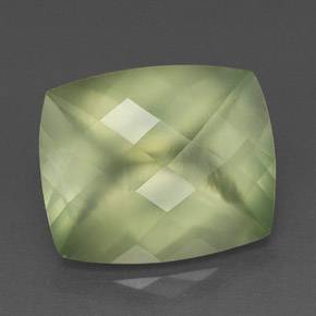 5.34캐럿 천연 그린 프레나이트, 투명한, 12×9.8 mm, 투명/반투명